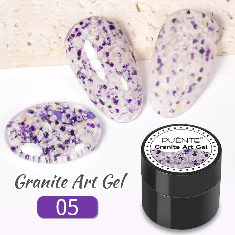 PUENTE Pearl Color Builder Nail Gel Polish Hema Free Shell Thread Glitter Nail Extension Semi-Permanent Construction Gel Varnish