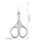 Cuticle Scissors Stainless Steel Curved Blade Scissors Trimming the Fingernails Eyelash Eyebrow Dead Skin Small Nail Scissors