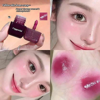 Mini Sweet Monochrome Liquid Blusher Moisturizing Mirror Blush Liquid Brightening Natural Rouge Korean Cosmetic Makeup