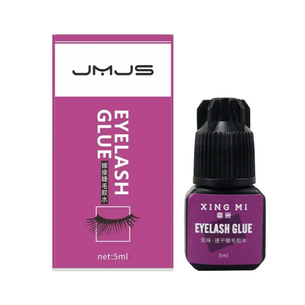 Eyelash Grafting Glue 5ml Black Eyelash Extension Glue Waterproof Quick Drying Sturdy Glue For Semi-Permanent DIY Grafting Glue