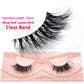 Half Eye Lashes Natural 3D Mink Short False Eyelashes Fluffy Wispy Cross Strip Fake Lashes Soft Half Eyelashes Extension Makeup