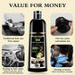 200ml 3 In 1 Natural Herbal Hair Dye Shampoo Black Dark Brown Cover Gray Deep Nourishing Fast Hair Coloring Cream for Women Men
