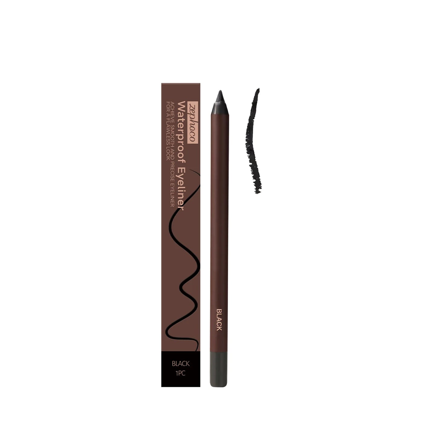Waterproof Eyeliner Pen Colorfast Long Lasting Anti Smudge Quick Drying Sweat Resistant Smooth Portable Eye Liner Pen Eye Makeup