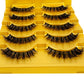 5pairs Mink Eyelashes Invisible Band Lash Extension Natural False Eyelashes Cross Cluster Fairy 3D Faux Big Eye Long Fake Lashes