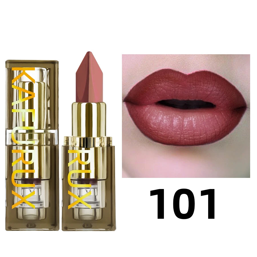 6 Color Glitter Two-tone Lipstick Purple Black Matte 1pc Lipsticks Cosmetics Easy to Use Lip Tint Makeup Lip Beauty Red Pigment