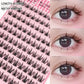 Noglue Eyelashes Natural False Eyelashes DIY Lashe Clusters Glue Strands Eye Lashes  Adhesive Eyelash Artificial Eyelashes