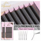 AGUUD 2D Y Lashes Extension Premade Voume Fans Faux Mink Eyelashes Premium Mesh Net Cross Lash Single Tips 2D Y Shaped Eyelashes