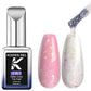 KODIES GEL Glitter Top Coat Gel Nail Polish 2 In 1 Semi Permanent  UV Stars Moon Halo Top Coat No Wipe Manicure Nail Art Sealer