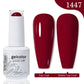 Arte Clavo 15ml Rose Red Pink Color Gel Nail Polish Autumn Winter Hot Sale Long Lasting Soak Off For Manicure Nail Art Gel