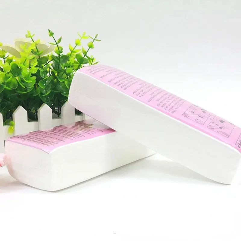 20Pcs/100Pcs Hair Removal Wax Paper Nonwoven Cloth Body Leg Arm Wax Band Hair Removal Epilator Depilation Strip Waxing Tape Roll