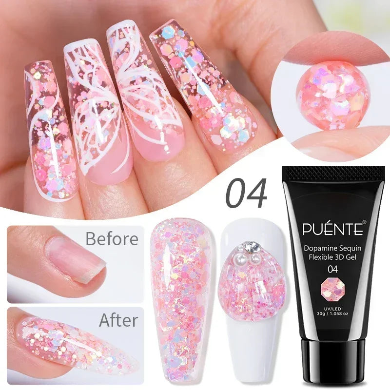 PUENTE 7.5ML Vibrant Blue Cat Eye Gel Nail Polish High Glossy Long-Lasting Soak Off UV Semi-Permanent Nail Art Varnish Manicure