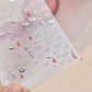 1 piece 5D color crystal star nail stickers high quality love shiny silver hollow smear rainbow flower jelly design nail sticker