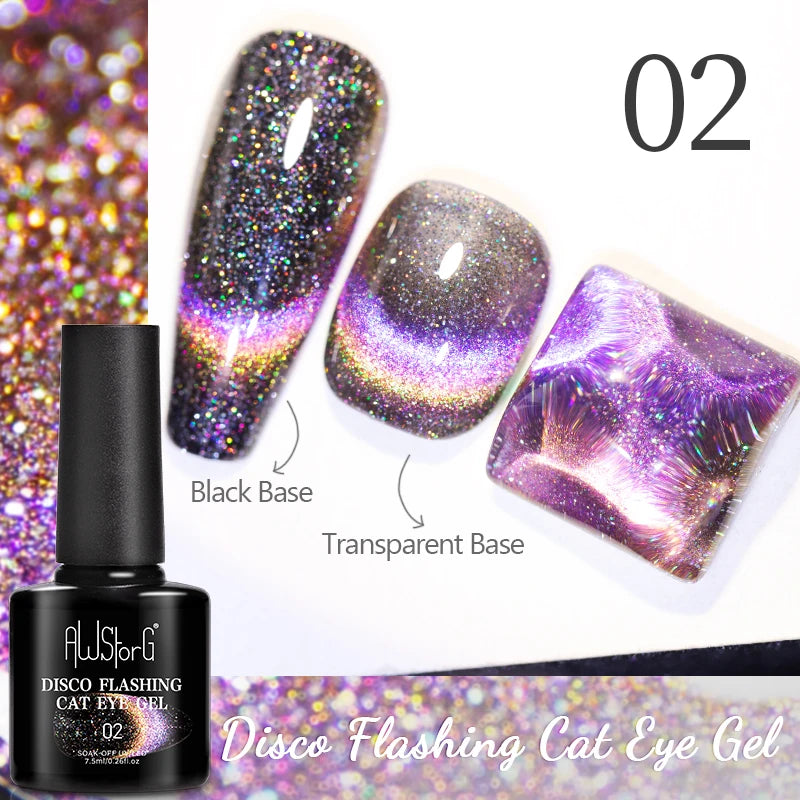 7.5ML Pink Blue Nail Gel Cat eye Semi Permanent Nail Art Soaking UV LED Nail Salon DIY Nail Salon Gel For Autumn And Winter