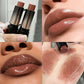 Lipstick red brown lipstick waterproof moisturizing mirror lipstick lip gloss natural long-lasting makeup Valentine's Day gift
