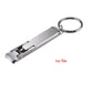 Ultra Thin Nail Clippers Collapsible Portable Travel Fingernail Keychain Scissors Cutter Stainless Steel Manicure Tools Kits