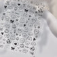 Gold Snowflake Bowknot Snowman Lovely Christmas 3D Self Adhesive Nail Art Sticker Rhinestone 5D Embossed Reliefs Manicure Decals