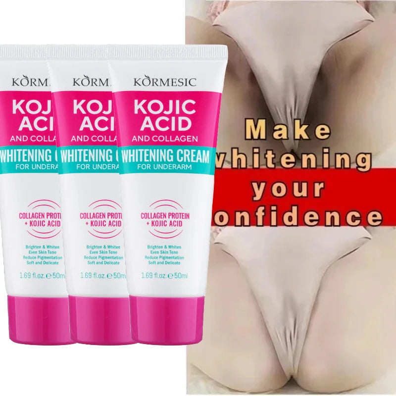 Whitening Cream Private Parts Underarm Bleaching Serum Whiten Butt Knee Brighten Inner Thigh Intimate Parts Dark Remove Melanin
