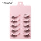 YSDO 5/10 Pairs Half Lashes Cat Eyelashes Soft Natural Clear Band False Lashes Natural Wispy Faux 3d Mink Eyelashes Makeup Tools