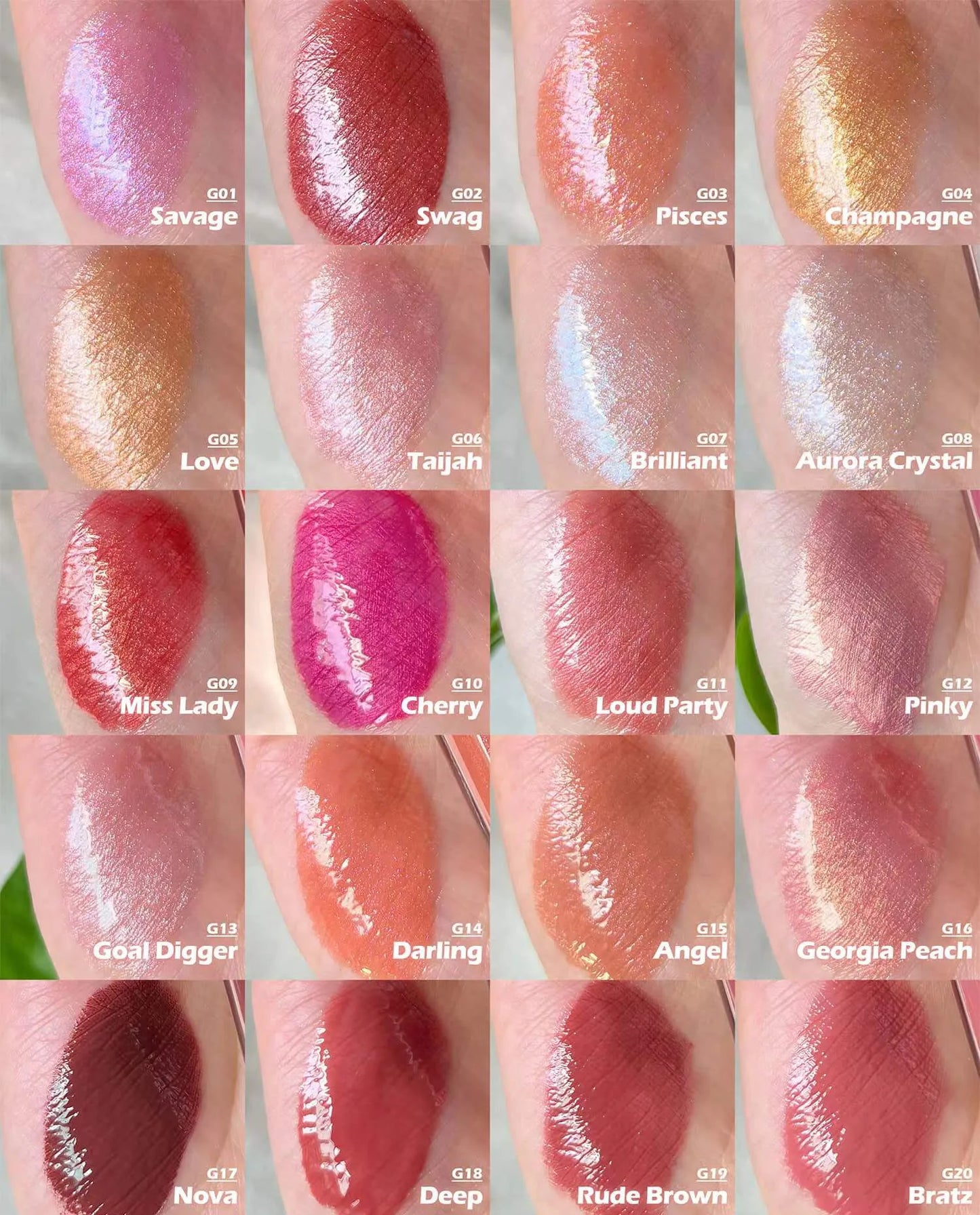 Private Label Diamond Lipgloss Wholesale Clear Shiny Glitter Glossy Makeup Lip Gloss Custom Liquid Lipstick Bulk Products
