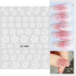 1pcs Sakura Flower 3D Nail Stickers White Cherry Blossom Nail Art Decals Spring Summer Adhesive Slider Decor Wedding Manicure