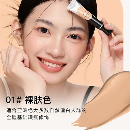 Foreverkey Concealer Cream Liquid Foundation For Dark Eye Circles Pimple Mark Waterproof Longlasting Smooth Makeup 10g