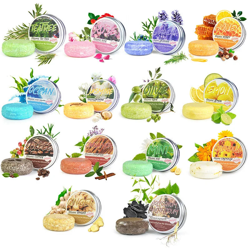 Polygonum Soap Hair Darkening Shampoo Bar Women Men Hair Solid Ginger Shampoo Whitening Soap Various Styles of Soap Bar Hair