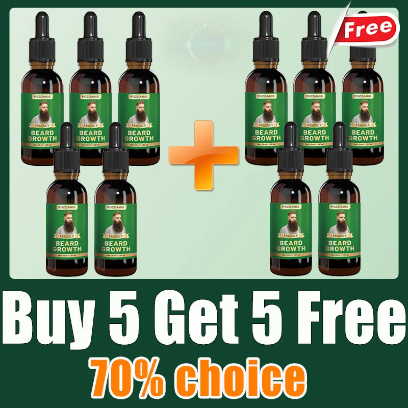 The most effective beard growth essence in 2025, grow a thick beard in 7 days. Chest hair, leg hair, beard and hair growth