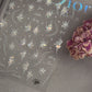 Shiny Jelly Butterfly Charming Golden Gradient Bowknot 5D Self Adhesive Nail Art Sticker Flower Petal Rhinestone Manicure Decals
