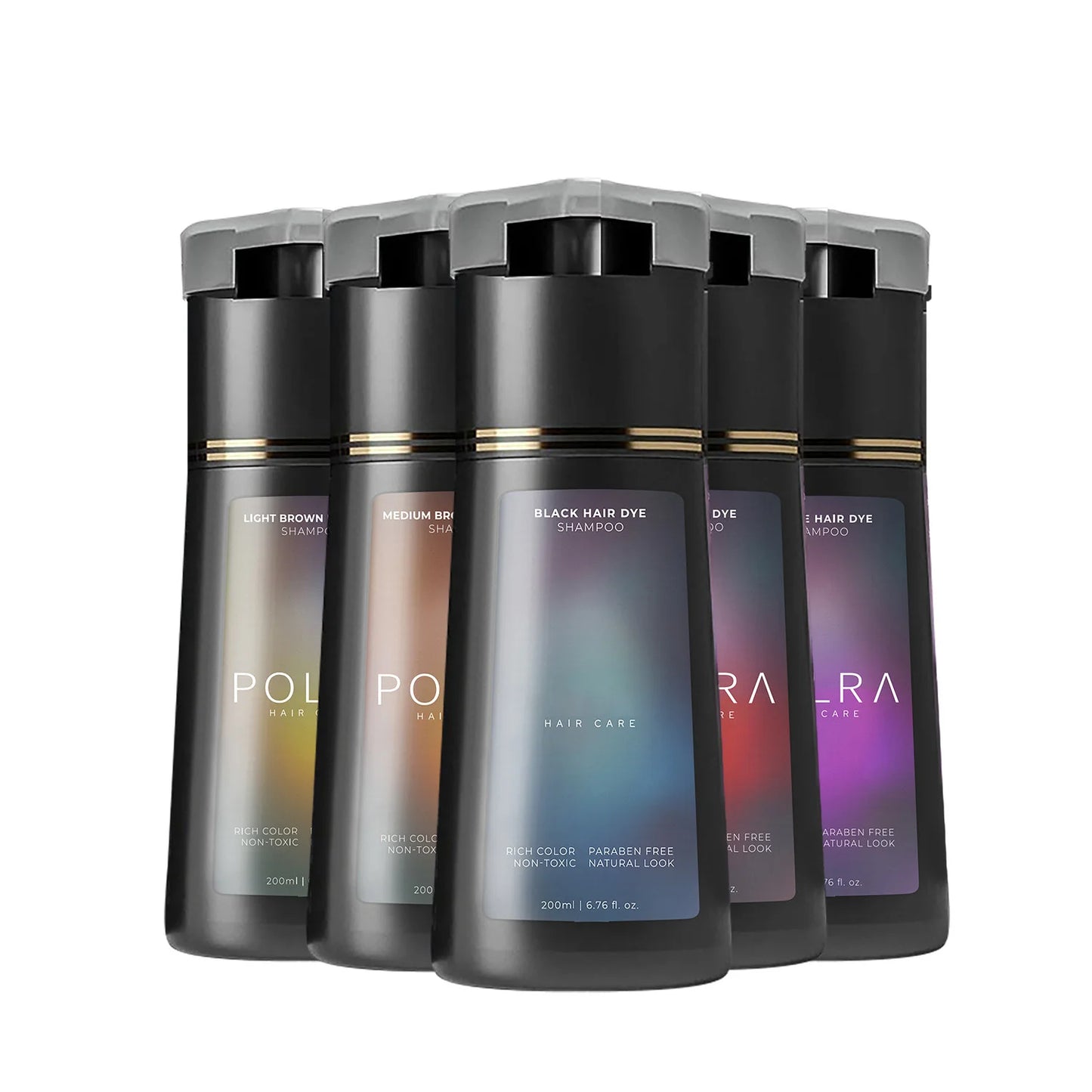 3-in-1 Hair Dye Shampoo Quick Color White Blackening Oil Control Fluffy Nourish Natural Long-Lasting Gentle