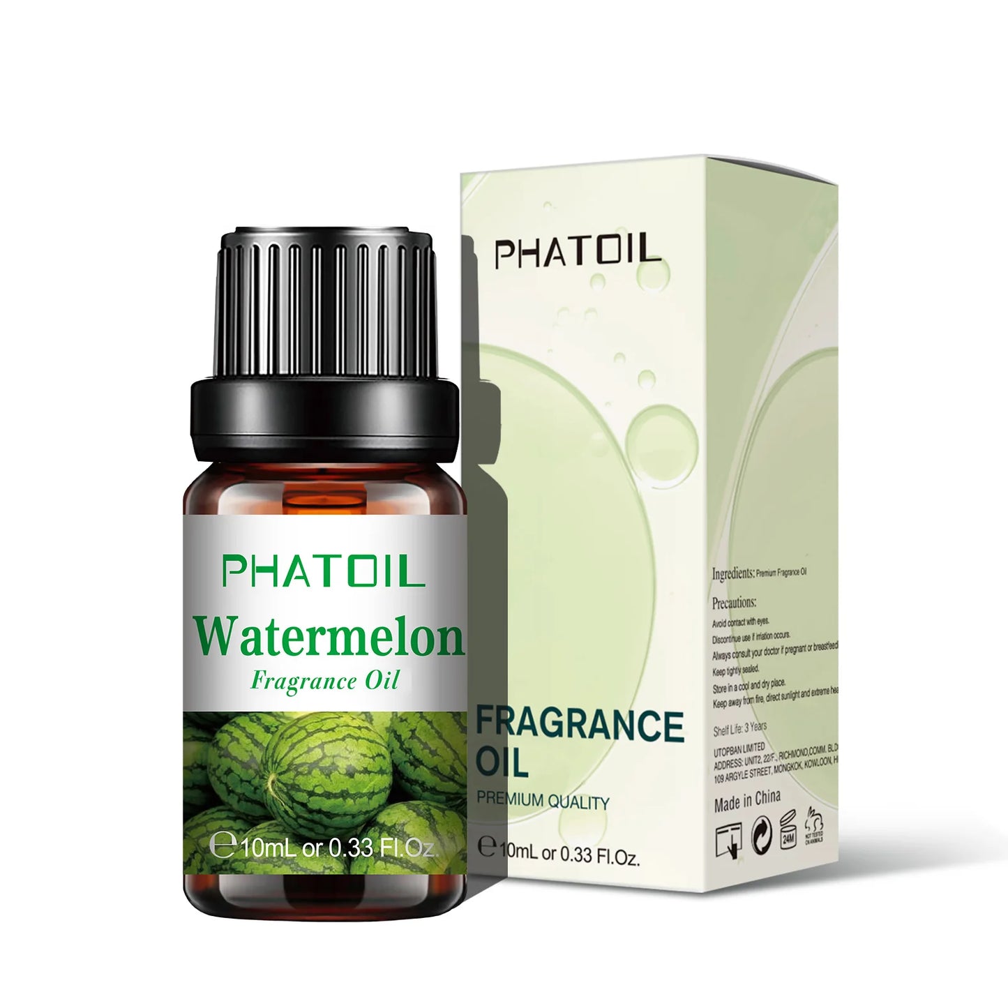 PHATOIL 10ml Fruit Fragrance Oil Mango Strawberry Apple Cherry Watermelon Sweet Aroma Fragrance Oils For Diffuser Candle Making