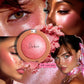 4 Color Highlighter Pearlescent Baked Brightening Blush Powder Cheek Tint Blusher Contour Highlighter Face Shadow Shimmer Rouge