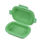 Travel Portable Flip Top Soap Dish with Lid-Leak Proof Bar Soap Container Flip Top or Fold Flat for Travel Hotel