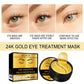 60PCS 24K Gold Eye Mask Anti Dark Circles Removal Eyes Bags Moisturizing Firming Eye Patches Eyes Skin Care Products