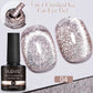 PUENTE 7.5ML Golden Gems Cat Magnetic Gel Nail Polish Pink Brown Blue Colors Golden Glitter Cat Eye Soak Off UV Nail Art Varnish