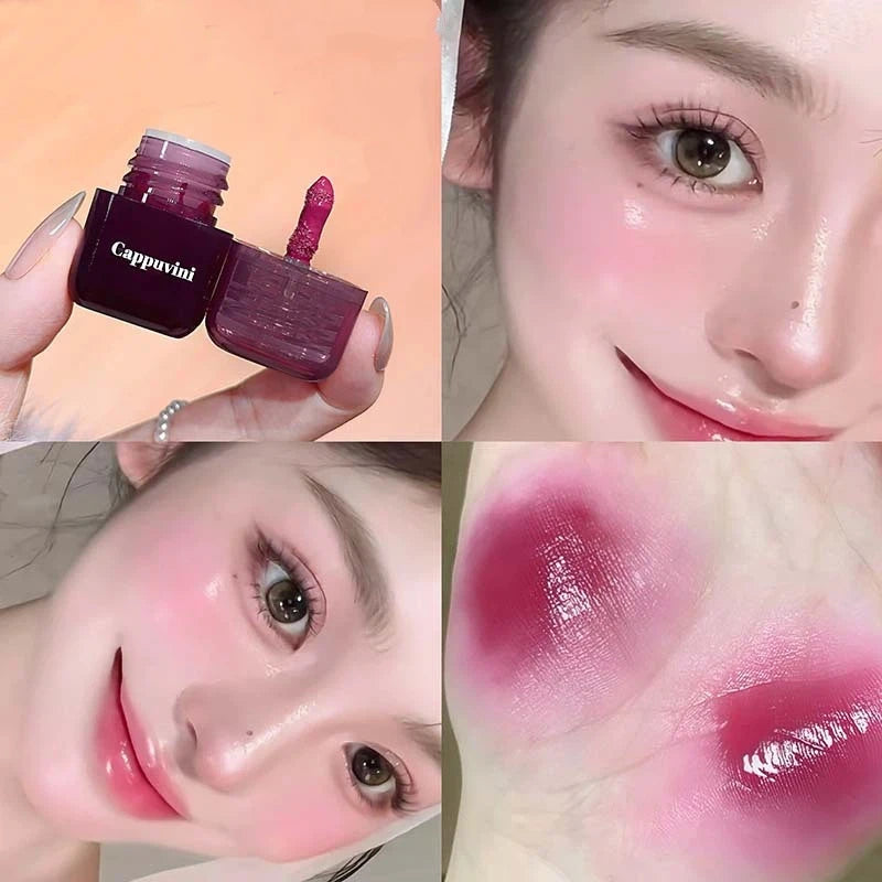 Mini Sweet Monochrome Liquid Blusher Moisturizing Mirror Blush Liquid Brightening Natural Rouge Korean Cosmetic Makeup
