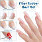 2Pcs 15ml Fiberglass Rubber Base Gel Nail Polish For Broken Nail Repaired Clear Quick Building Soak Off Construction Gel Varnish