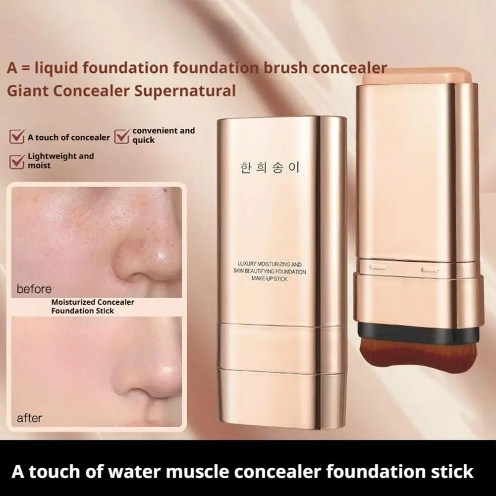 New Korean Double Ended Foundation Stick Portable Lightweight Long-lasting Moisturizing Hydrating Naturel Matte Fundation Makeup