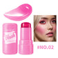 4 Color Jelly Blush Stick Matte Moisturizing Lip Balm 3 in 1 Multi Use Brightening Makeup Gloss