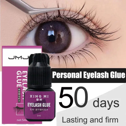 Eyelash Grafting Glue 5ml Black Eyelash Extension Glue Waterproof Quick Drying Sturdy Glue For Semi-Permanent DIY Grafting Glue