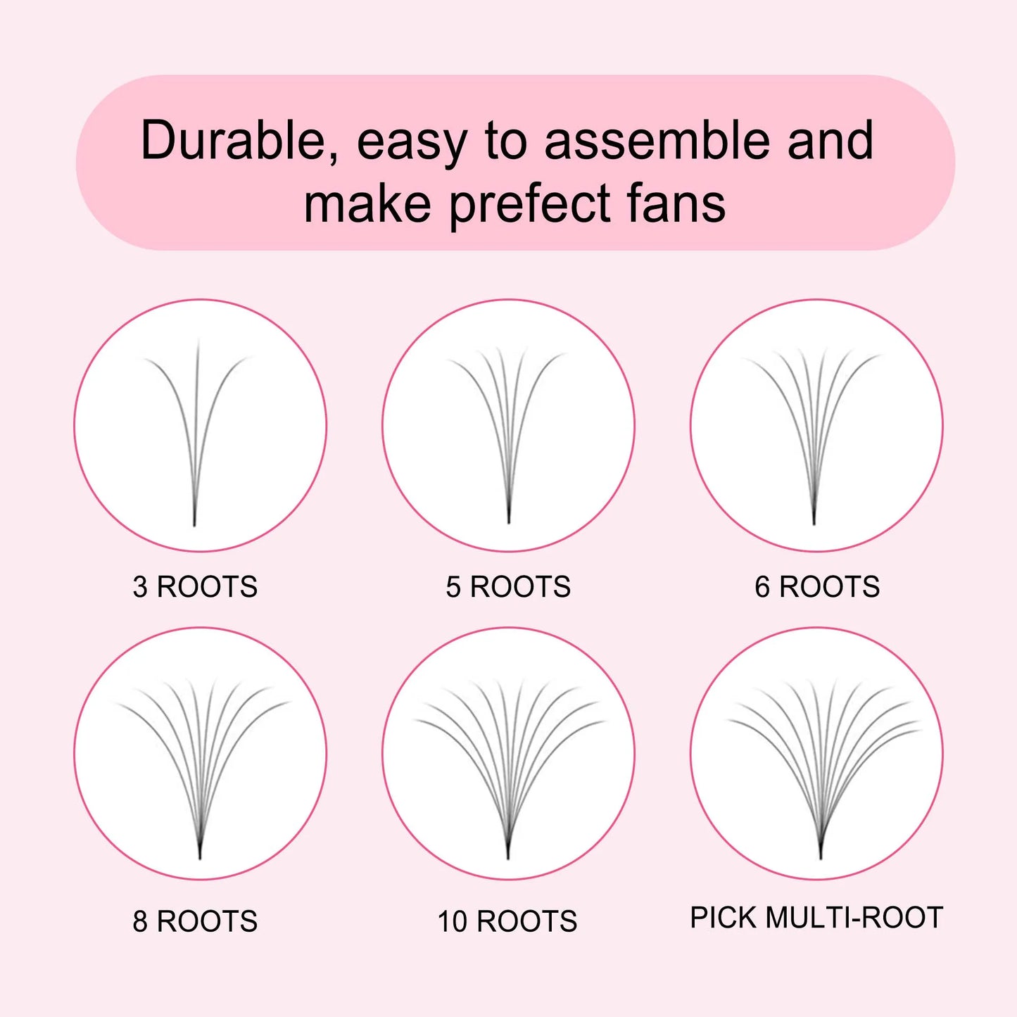 CoMango Easy Fan Lashes Extension DIY 2d/3d/4d/10d Faux Mink Blooming Eye Lash Extensions 0.03/0.05/0.07 Makeup Lashes