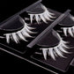 White Feather Lashes Strips Manga Cosplay False Eyelashes Full Srip Cluster Lashes Extensions Halloween Christmas Party Makeup