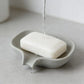 Minimalist Rectangular Soap Dish with Drainage Holes Modern Bathroom Holder Durable Plastic Soap Saver for Sink Shower Tray