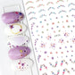 1pcs Sakura Flower 3D Nail Stickers White Cherry Blossom Nail Art Decals Spring Summer Adhesive Slider Decor Wedding Manicure