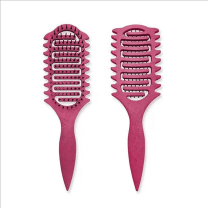 Curl Define Styling Brush Hollow Out Detangling Hair Brush Tangled Wet Curly Hair Comb Shaping Curls Barber Hairdressing Tools