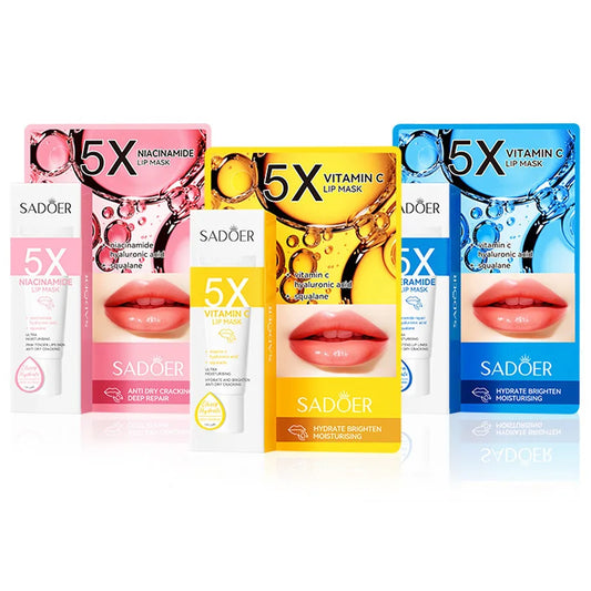 SADOER Moisturizing Lip Mask Lips  Plump Nourishing Hydrating Anti Wrinkles Lip Plumper Cream Lipstick Beauty Koera Skin Care