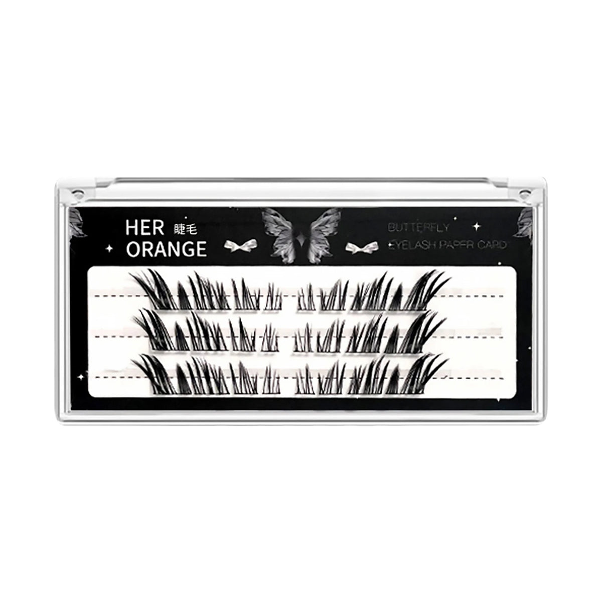 3/6/10 Rows Natural Charming Lashes Y2k Segmented Foxes Eyelash Extension Fluffy Single Clusters False Eyelashes Makeup Tools