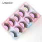 YSDO Eyelashes 3/5 Pairs Natural Long 3D Mink Lashes Fluffy Volume Mink False Eyelashes Cruelty Free Wispy Lashes Makeup Cilios