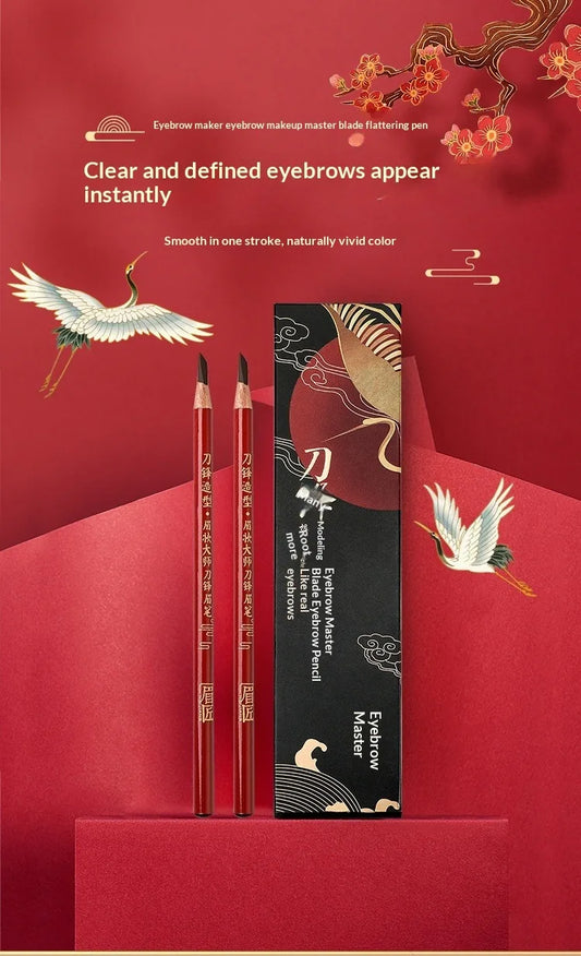 Precision Hard Core Eyebrow Pencil - Creates Natural Wild Brows with Microblading Effect, Waterproof and Long Wearing