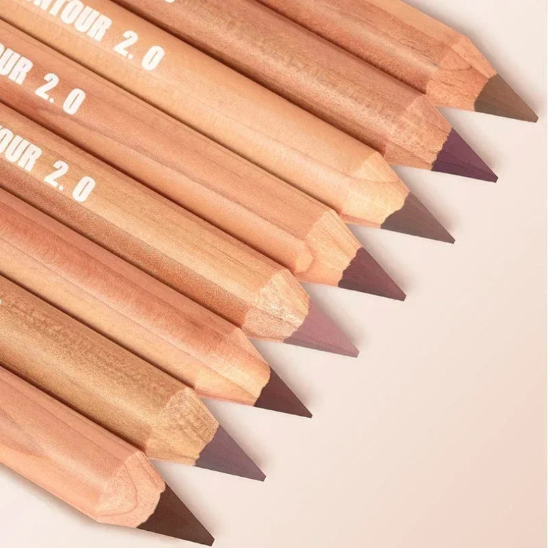 Nude Matte Lipstick Pencil 8 Colors Nude Matte Lipstick Pencil Velvet Contour Lip Liner High Pigmented Lip Liner Lip Makeup Tool