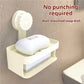 Suction Cup Soap Dish, Wall-Mounted Soap Holder, Storage Rack, No Drilling Required, For Bathroom And Toilet Organization